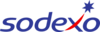 Logo Sodexo bleu avec traînée rouge et étoile bleue