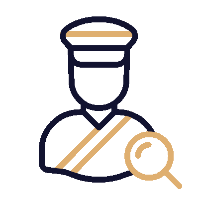 Wired outline 2061 border customs