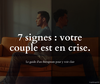 Couple en crise assis dos à dos sur un canapé