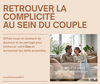 Couple souriant et complice après thérapie de couple