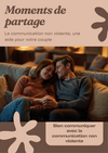Couple souriant face à face après avoir retrouvé le dialogue
