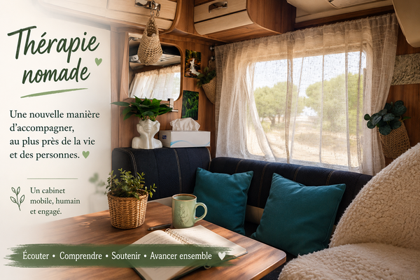 Une nouvelle manière d'accompagner en thérapie, quand le cabinet devient nomade