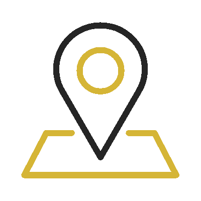 Wired outline 52 location pin on square map hover jump  1 