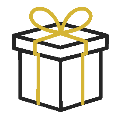 Wired outline 412 gift hover squeeze