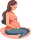 une femme enceinte
