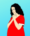 femme enceinte dans l'appréhension