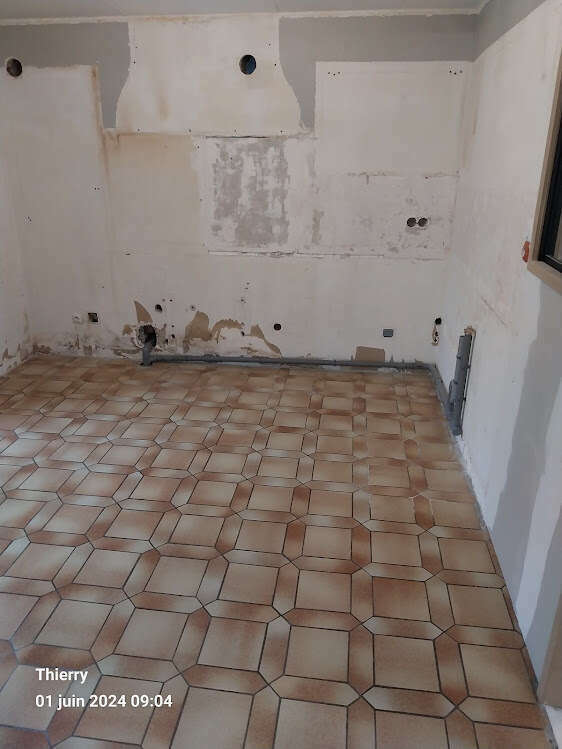 carrelage à motif salon