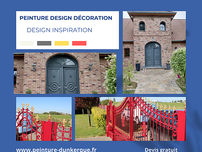 Projets papier peint, peinture, béton ciré parquets réalisé par Peinture Design Décoration