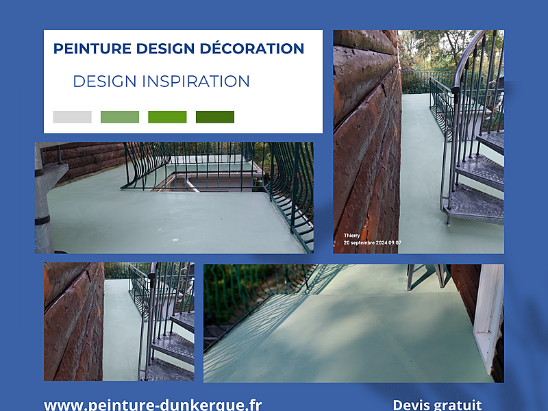 Projets papier peint, peinture, béton ciré parquets réalisé par Peinture Design Décoration