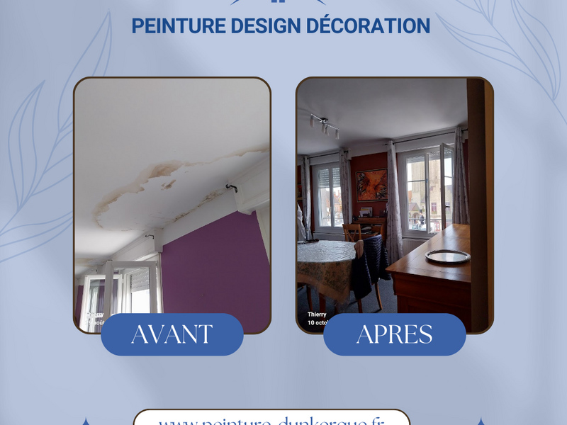 Projets papier peint, peinture, béton ciré parquets réalisé par Peinture Design Décoration