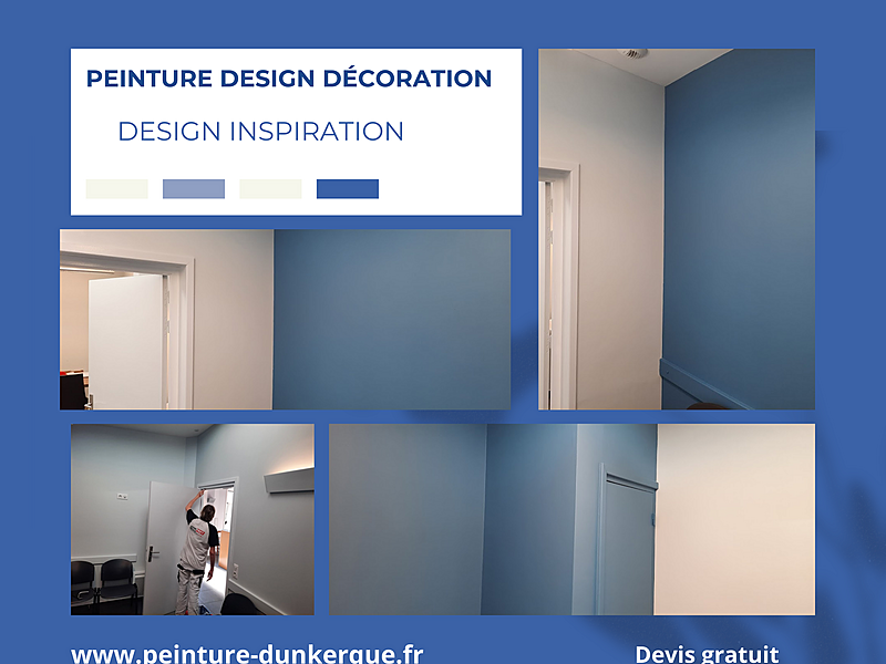 Projets papier peint, peinture, béton ciré parquets réalisé par Peinture Design Décoration