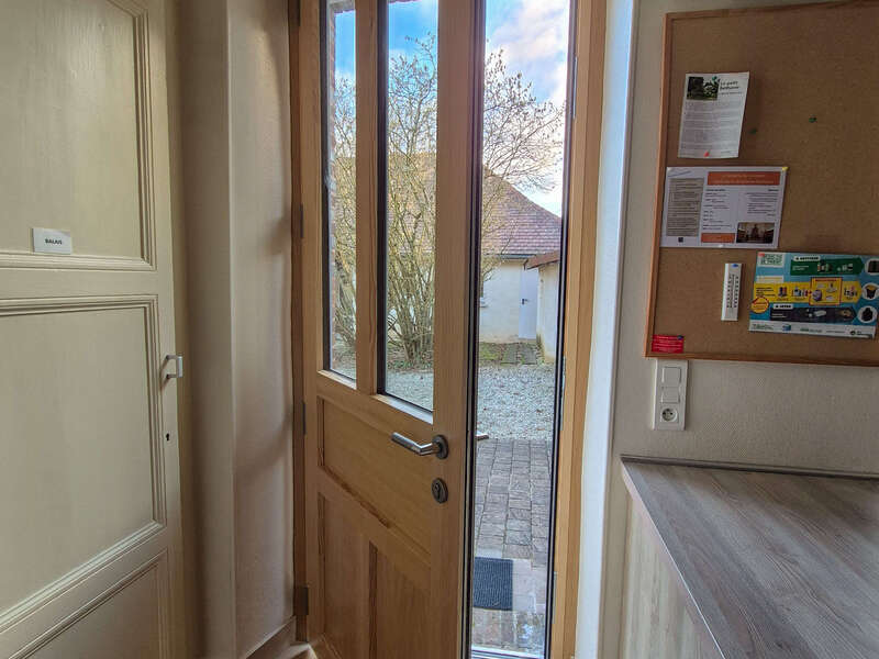 Porte d'entrée gamme traditionnel mixte - Vue intérieur 