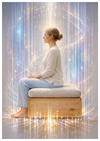 Logo certification De Gasquet yoga sur vague bleue