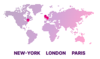 Our team is based between London, New York and Paris.