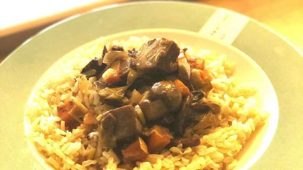 Jacquier aux petits  légumes & Riz Thaï