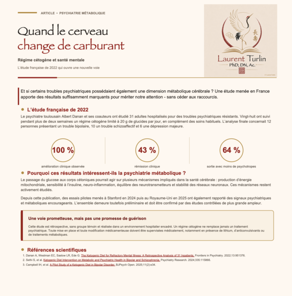 Quand le cerveau change de carburant