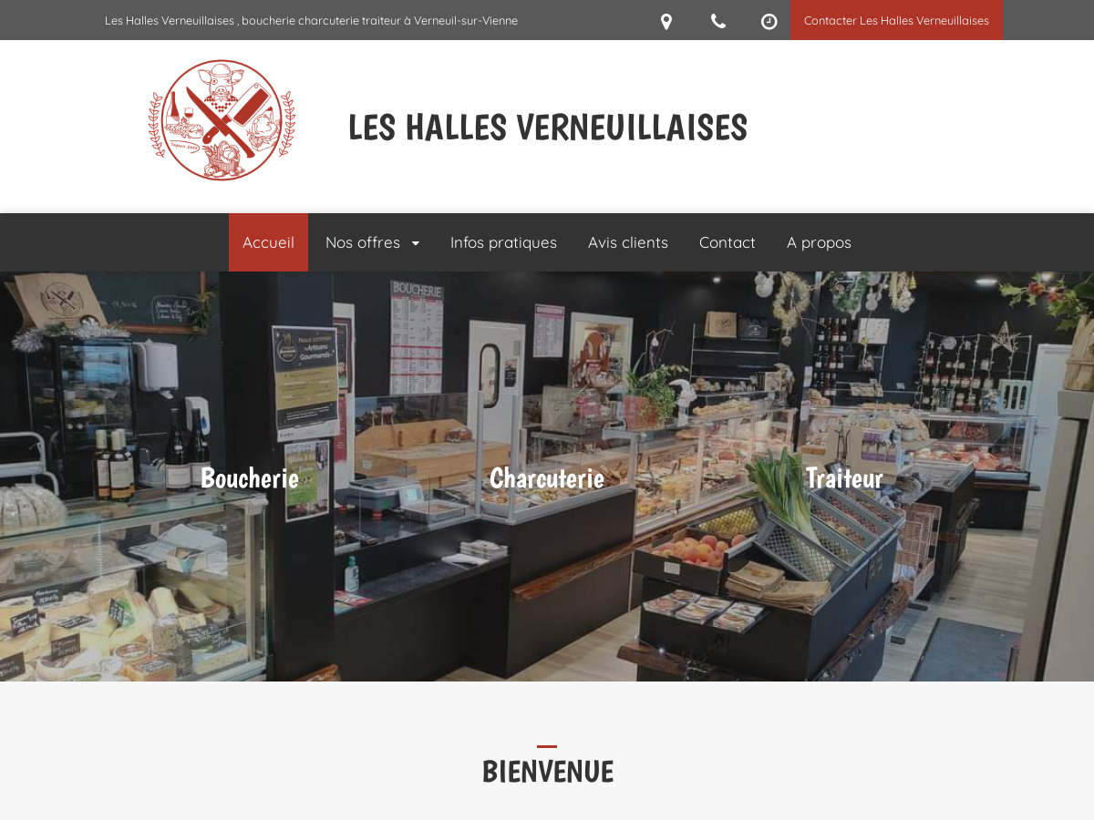 Exemple de site internet de Commerce de proximité à Verneuil-sur-Vienne