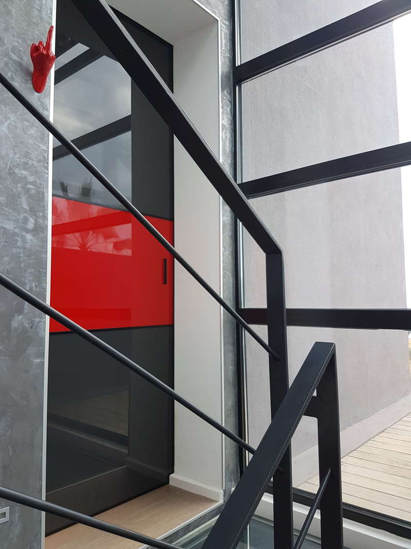 Porte coulissante verre