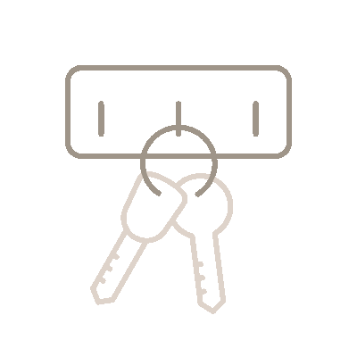 Wired outline 1643 key holder  1 