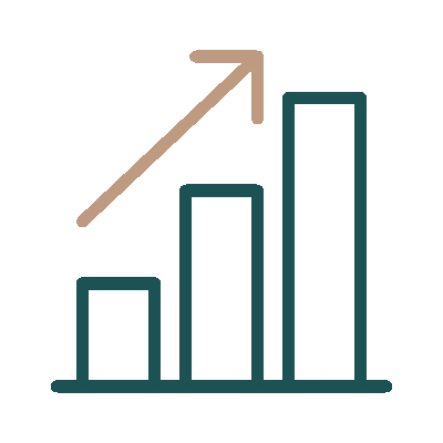 Wired outline 152 bar chart arrow hover growth  6