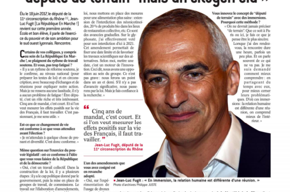 Mon interview au Progrès - Un an de mandat - 14 juin 2018