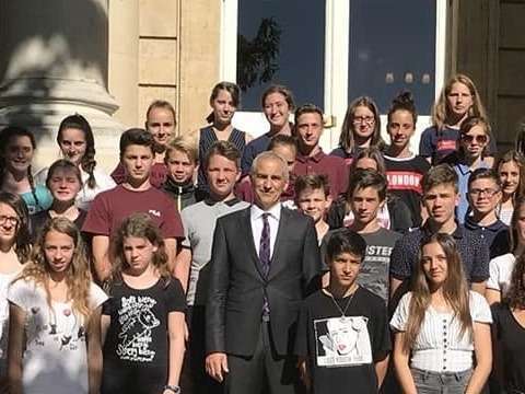 Mornant - Accueil des jeunes sapeurs pompiers à l'Assemblée Nationale