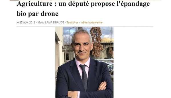 L'Essor - "Agriculture : un député propose l'épandage bio par drones."