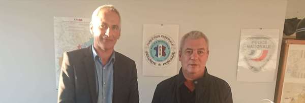 #Givors - Réunion de travail avec le Commandant de la Police Nationale de la commune