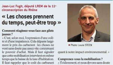 [Interview] - Le Progrès du 18/11 - "Gilets Jaunes"