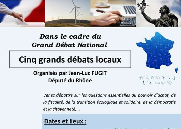 #Grand débat national - Dates et lieux des débats que j'organise