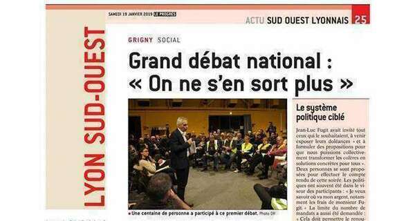 [Article] - Le Progrès - Grand débat Grigny