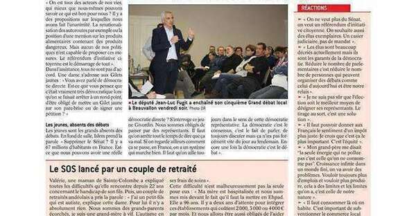 [Article] - Le Progrès - Grand débat de Beauvallon