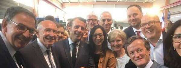 #Villeurbanne - Visite du Président de la République chez Safran