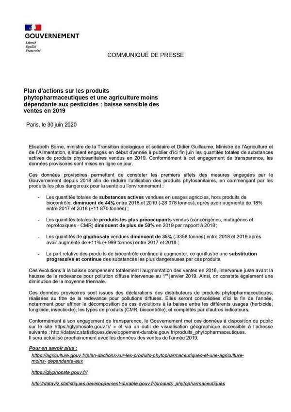 #Pesticides - L’utilisation des produits phytosanitaires diminue en France !