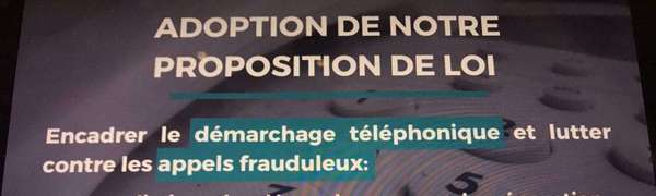 #Démarchage Téléphonique - Adoption de la nouvelle loi