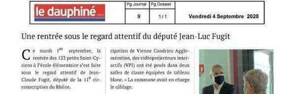 #Le Dauphiné - Article rentrée des classes