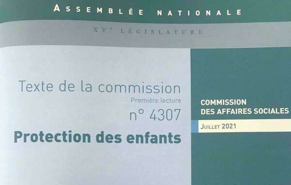 #Protection de l'enfance - Adoption du projet de loi en première lecture