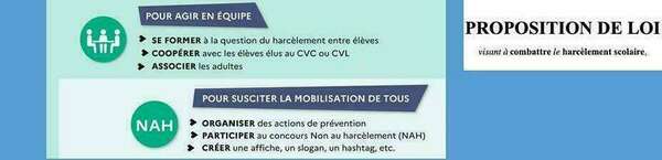 Scolarité - Stop aux harcèlements !