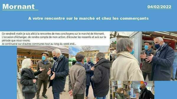 #Mornant A votre rencontre sur le marché