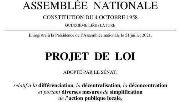 Adoption du Projet de loi 3DS