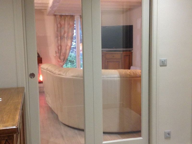 Porte scrigno intérieure - vitrée à 2 vantaux