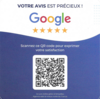 QR code permettant d’accéder à la page Google pour laisser un avis sur le cabinet de chiropraxie à Billère Pau