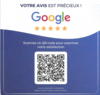 Image invitant les patients à laisser un avis Google sur le cabinet de chiropraxie à Billère Pau avec QR code d’accès direct à la page d’avis