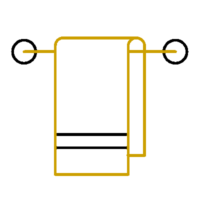 Wired outline 1607 towel hover pinch