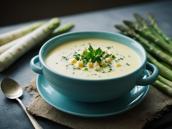 Velouté printanier d'asperges blanches