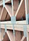 charpente en construction sur un chantier