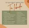 Infographie : facteurs pouvant impacter la libido (santé, stress, relations, finances)