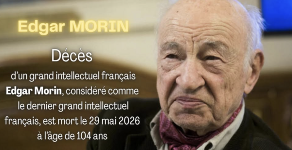Décès d'Edgar MORIN
