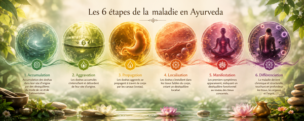 Les 6 Étapes de l'Évolution des Maladies selon l'Ayurveda