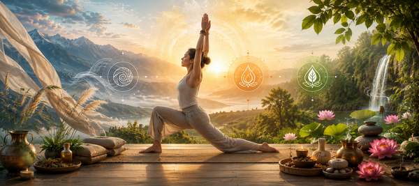 Les Postures Yogiques : Une Approche Ayurvédique Profonde pour Harmoniser l’Énergie Vitale et Promouvoir la Santé Globale